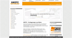 Desktop Screenshot of groetz-fertiggaragen.de